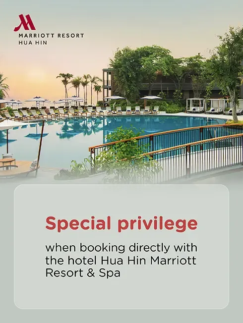 โปรโมชั่นที่ โรงแรม Hua Hin Marriott Resort & Spa กับบัตรเครดิต KTC โปรโมชั่นที่ โรงแรม Hua Hin Marriott Resort & Spa กับบัตรเครดิต KTC